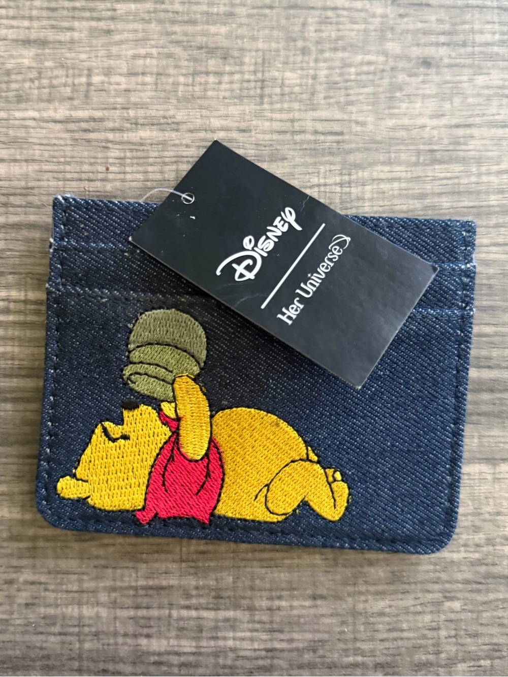 Her Universe Disney Winnie the Pooh Wallet Denim Leather Card Holder